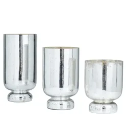 Candle Holders-Kirkland's Home Silver And Golden Goblet 3-Pc. Candle Holder Set Silver/Gold