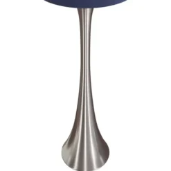 Table Lamps-Kirkland's Home Silver And Tapered Table Lamps, Set Of 2 Blue