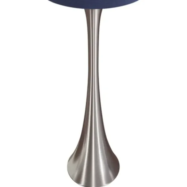 Table Lamps-Kirkland's Home Silver And Tapered Table Lamps, Set Of 2 Blue