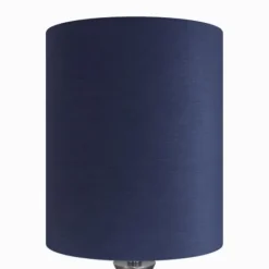 Table Lamps-Kirkland's Home Silver And Tapered Table Lamps, Set Of 2 Blue