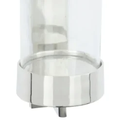 Sconces-Kirkland's Home Silver Assymetrical Modern Sconce