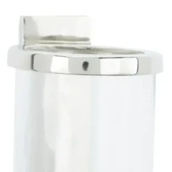 Sconces-Kirkland's Home Silver Assymetrical Modern Sconce