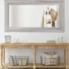Decorative Mirrors-Kirkland's Home Silver Driftwood Beveled Leaner Mirror