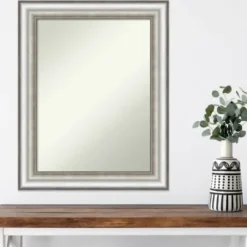 Decorative Mirrors-Kirkland's Home Silver Embossed Frame Wall Mirror