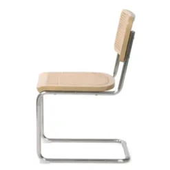 Dining Chairs-Kirkland's Home Silver Framed Woven Cane Dining Chairs, Set Of 2 Tan/Silver
