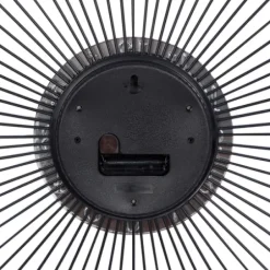 Clocks-Kirkland's Home Silver Metal Sunburst Droplet Frame Clock