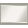 Decorative Mirrors-Kirkland's Home Silver Patina Scallop Framed Mirror, 41.5X29.5 In.