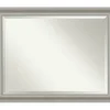 Decorative Mirrors-Kirkland's Home Silver Patina Scallop Framed Mirror, 45.5X35.5 In.