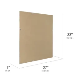 Framed Mirrors-Kirkland's Home Silver Textured Chrome Framed Wall Mirror