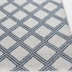 Outdoor Rugs-Kirkland's Home Silver Trellis Indoor/Outdoor Area Rug, 6X9 Gray