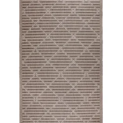 Outdoor Rugs-Kirkland's Home Silver Trellis Indoor/Outdoor Area Rug, 5X7 Gray