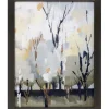 Framed Art-Kirkland's Home Silversong Birch Abstract Framed Art Print White/Gray