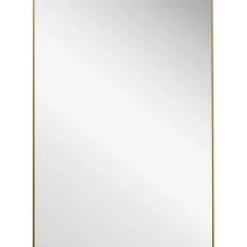 Framed Mirrors-Kirkland's Home Simple Frame Rectangle Wall Mirror Gold