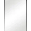 Framed Mirrors-Kirkland's Home Simple Frame Rectangle Wall Mirror Black