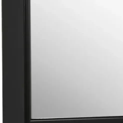 Framed Mirrors-Kirkland's Home Simple Frame Rectangle Wall Mirror Black