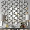 Decorative Mirrors-Kirkland's Home Single Silver Teardrop Panel Mirror, 6.25X58.75