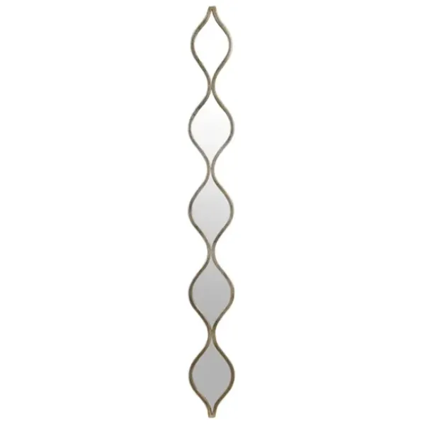 Decorative Mirrors-Kirkland's Home Single Silver Teardrop Panel Mirror, 6.25X58.75