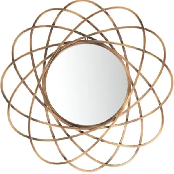 Decorative Mirrors-Kirkland's Home Sinsa Bronze Atomic Wall Mirror