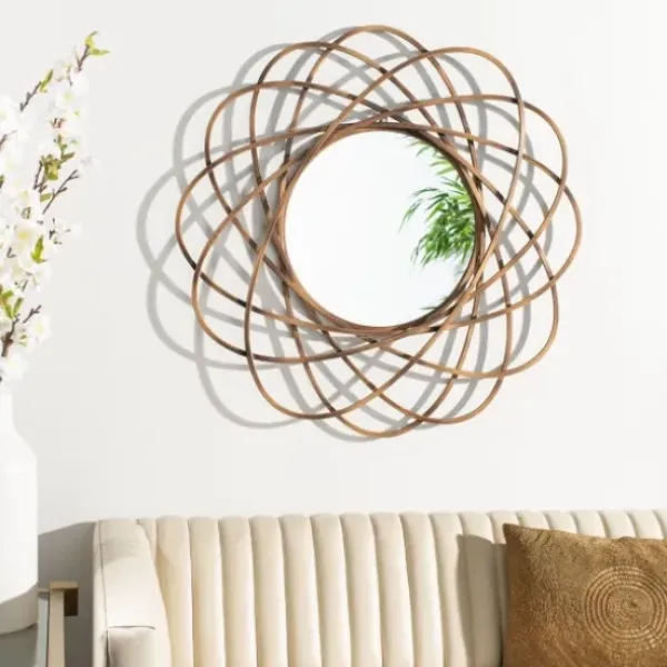 Decorative Mirrors-Kirkland's Home Sinsa Bronze Atomic Wall Mirror
