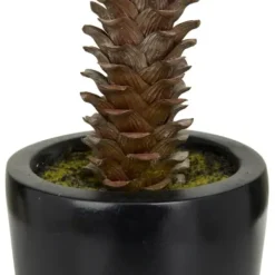 Trees & Topiaries-Kirkland's Home Sisal Palmtree In Sleek Black Planter