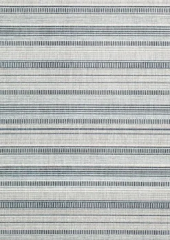 Outdoor Rugs-Kirkland's Home Sky Medallion Lava Indoor/Outdoor Area Rug, 7X9 Blue