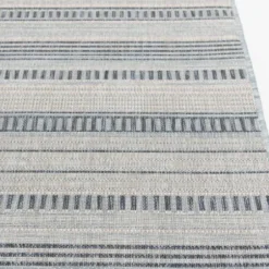 Outdoor Rugs-Kirkland's Home Sky Medallion Lava Indoor/Outdoor Area Rug, 7X9 Blue
