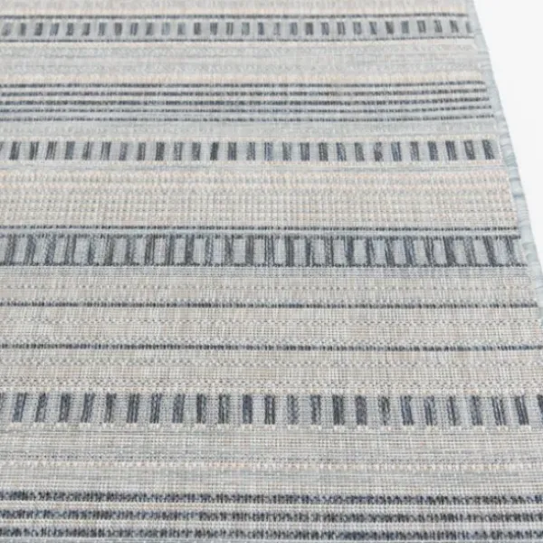 Outdoor Rugs-Kirkland's Home Sky Medallion Lava Indoor/Outdoor Area Rug, 7X9 Blue