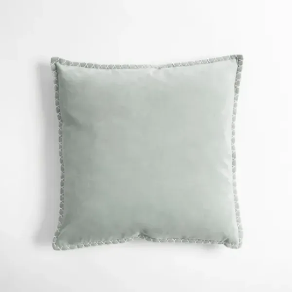 Pillows-Kirkland's Home Sky Velvet Riviera Throw Pillow Blue