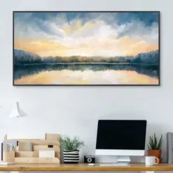 Canvas Art-Kirkland's Home Skylights Framed Canvas Art Print Blue