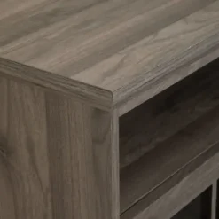 Tv Stands & Media Consoles-Kirkland's Home Slate Glass Door Classic Tv Stand Gray