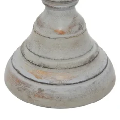 Candle Holders-Kirkland's Home Slate Rustic Mango Wood 3-Pc. Candle Holder Set Gray