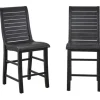 Bar Stools & Counter Height Stools-Kirkland's Home Slatted Counter Stools, Set Of 2 Black