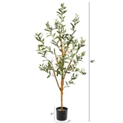 Trees & Topiaries-Kirkland's Home Slender Olive Branch Tree In Nursery Planter