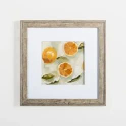 Framed Art-Kirkland's Home Slice It Citrus I Framed Art Print Yellow/White