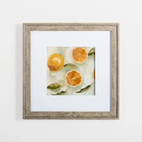 Framed Art-Kirkland's Home Slice It Citrus I Framed Art Print Yellow/White