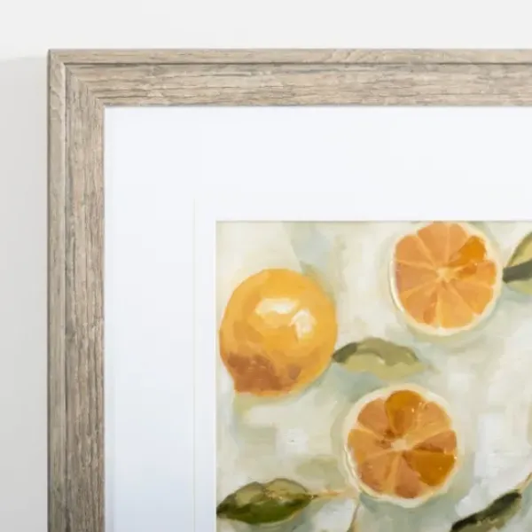 Framed Art-Kirkland's Home Slice It Citrus I Framed Art Print Yellow/White