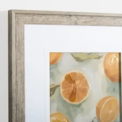 Framed Art-Kirkland's Home Slice It Citrus Ii Framed Art Print Yellow/White