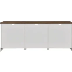 Tv Stands & Media Consoles-Kirkland's Home Sliding Barn Door Media Cabinet White