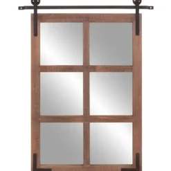 Decorative Mirrors-Kirkland's Home Sliding Barn Door Mirror