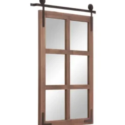 Decorative Mirrors-Kirkland's Home Sliding Barn Door Mirror