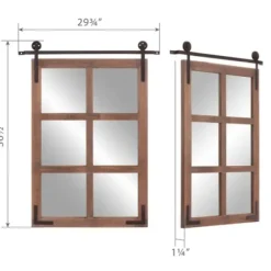 Decorative Mirrors-Kirkland's Home Sliding Barn Door Mirror