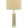 Table Lamps-Kirkland's Home Slim Marble Table Lamp White