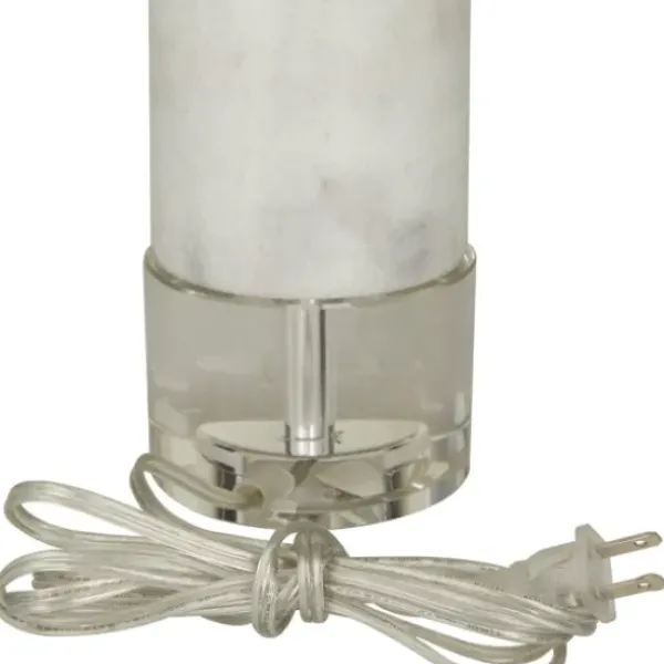 Table Lamps-Kirkland's Home Slim Marble Table Lamp White
