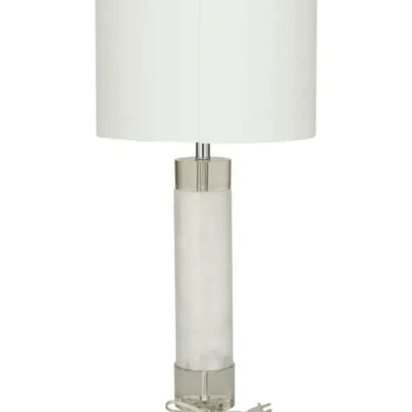Table Lamps-Kirkland's Home Slim Marble Table Lamp White