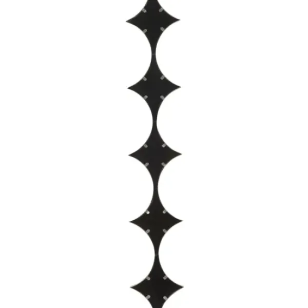 Decorative Mirrors-Kirkland's Home Slim Stacked Diamonds Wall Mirror Silver