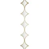 Decorative Mirrors-Kirkland's Home Slim Stacked Diamonds Wall Mirror Gold