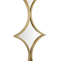 Decorative Mirrors-Kirkland's Home Slim Stacked Diamonds Wall Mirror Gold