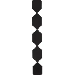 Decorative Mirrors-Kirkland's Home Slim Stacked Hexagons Wall Mirror Black