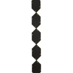 Decorative Mirrors-Kirkland's Home Slim Stacked Hexagons Wall Mirror Gold