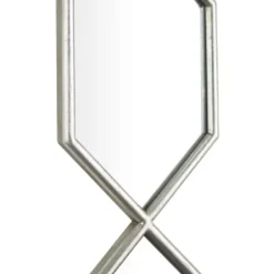 Decorative Mirrors-Kirkland's Home Slim Stacked Hexagons Wall Mirror Silver